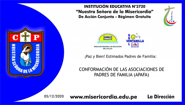 CONFORMACI&Oacute;N DE LA ASOCIACI&Oacute;N DE PADRES DE FAMILIA (APAFA)