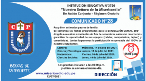 EVALUACI&Oacute;N CENSAL DE ESTUDIANTES 2do Secundaria