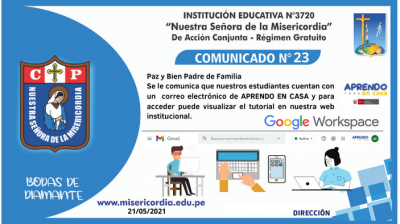 Acceso a correo de APRENDO EN CASA