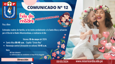 D&Iacute;A DE LA MADRE MISERICORDIANA