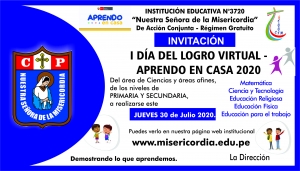 Invitaci&oacute;n I DIA DEL LOGRO - CIENCIAS
