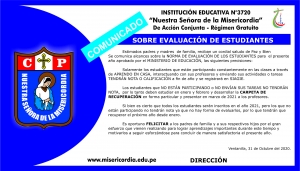 EVALUACI&Oacute;N DE ESTUDIANTES