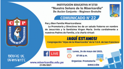 Charla Virtual: &iexcl;AQU&Iacute; ESTAMOS!