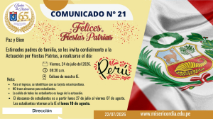 FELICES FIESTAS PATRIAS PER&Uacute;