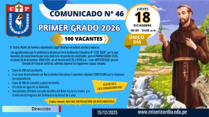PRIMER GRADO 2026