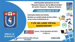 II D&Iacute;A DEL LOGRO VIRTUAL MISERICORDIANO